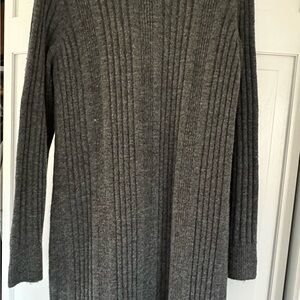 Banana Republic ribbed sweater dress SZ XL GREY at knee length or just below